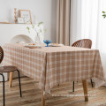 Waterproof Gingham Tablecloth for dining room